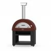Alfa Forni Wood Fired Pizza Oven - Allegro W/ Base (Antique Red) BBQs & Smokers