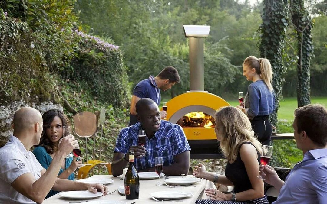 Alfa Forni Wood Fired Pizza Oven - Allegro W/ Base (Fire Yellow) BBQs & Smokers 6 Alfa Forni Wood Fired Pizza Oven - Allegro W/ Base (Fire Yellow) BBQs & Smokers