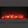 Fireplaces & Heaters Amantii 26" Wall/Flush-Mount Linear Electric Fireplace W/ Steel Surround