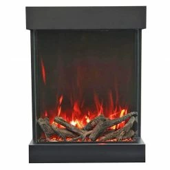Fireplaces & Heaters Amantii 29" X 39" Tru-View 3-sided Indoor / Outdoor Electric Fireplace