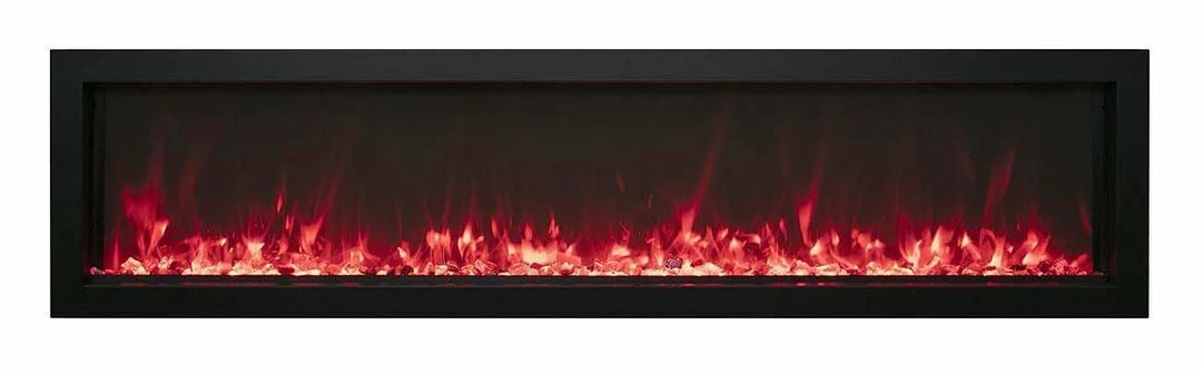 Amantii 30" Panorama Extra Slim Indoor / Outdoor Built-in Electric Fireplace 1 Amantii 30" Panorama Extra Slim Indoor / Outdoor Built-in Electric Fireplace