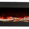 Fireplaces & Heaters Amantii 30" Tru-View Slim 3-sided Indoor / Outdoor Electric Fireplace
