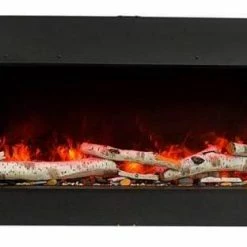 Fireplaces & Heaters Amantii 30" Tru-View Slim 3-sided Indoor / Outdoor Electric Fireplace