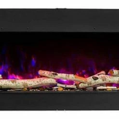 Fireplaces & Heaters Amantii 30" Tru-View Slim 3-sided Indoor / Outdoor Electric Fireplace