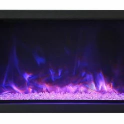Amantii 40" Panorama Deep Extra Tall Indoor / Outdoor Built-in Electric Fireplace