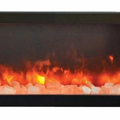 Amantii 40" Panorama Deep Indoor / Outdoor Built-in Electric Fireplace Fireplaces & Heaters
