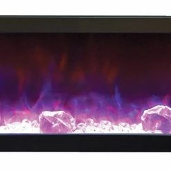 Amantii 40" Panorama Slim Indoor / Outdoor Built-in Electric Fireplace Fireplaces & Heaters