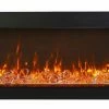 Fireplaces & Heaters Amantii 40" Tru-View Extra Tall 3-sided Indoor / Outdoor Electric Fireplace