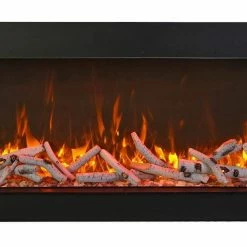 Fireplaces & Heaters Amantii 40" Tru-View Extra Tall 3-sided Indoor / Outdoor Electric Fireplace
