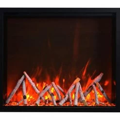 Amantii 48" Traditional Series Electric Fireplace Insert Fireplaces & Heaters