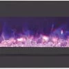 Amantii 48" Wall/Flush-Mount Linear Electric Fireplace W/ Steel Surround