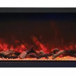 Amantii 50" Panorama Deep Extra Tall Indoor / Outdoor Built-in Electric Fireplace