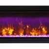 Amantii 50" Symmetry Clean Face Electric Fireplace Built-In Log & Glass W/ Surround Fireplaces & Heaters