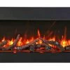 Amantii 50" Tru-View Slim 3-sided Indoor / Outdoor Electric Fireplace Fireplaces & Heaters