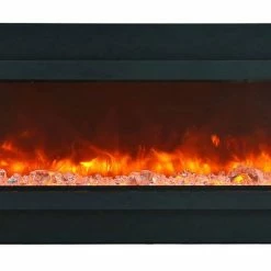 Amantii 60" Panorama Deep Extra Tall Indoor / Outdoor Built-in Electric Fireplace