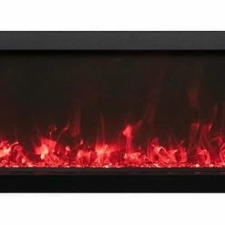 Fireplaces & Heaters Amantii 60" Panorama Extra Slim Indoor / Outdoor Built-in Electric Fireplace