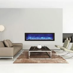 Amantii 60" Panorama Slim Indoor / Outdoor Built-in Electric Fireplace Fireplaces & Heaters