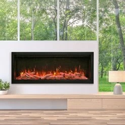 Amantii 60" Symmetry Extra Tall Electric Fireplace Fireplaces & Heaters