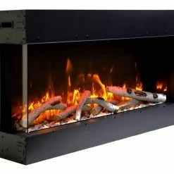 Amantii 60" Tru-View Slim 3-sided Indoor / Outdoor Electric Fireplace 8 Amantii 60