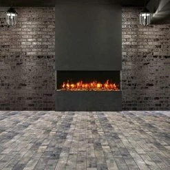 Amantii 60" Tru-View Slim 3-sided Indoor / Outdoor Electric Fireplace 10 Amantii 60