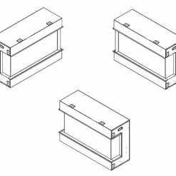Amantii 60" Tru-View Slim 3-sided Indoor / Outdoor Electric Fireplace 11 Amantii 60