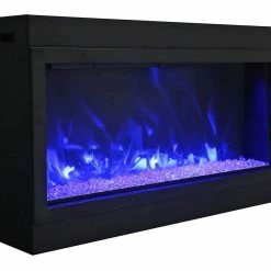 Amantii 72" Panorama Deep Extra Tall Indoor / Outdoor Built-in Electric Fireplace Fireplaces & Heaters 20 Amantii 72