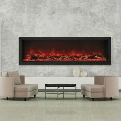 Amantii 72" Panorama Deep Extra Tall Indoor / Outdoor Built-in Electric Fireplace Fireplaces & Heaters 25 Amantii 72