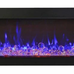 Amantii 72" Tru-View Extra Tall 3-sided Indoor / Outdoor Electric Fireplace