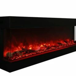 Amantii 72-TRU-VIEW-XL-DEEP – 3 Sided 60 Inch Wide DEEP Electric Fireplace