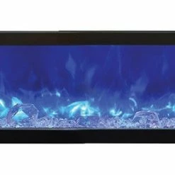Amantii 88" Panorama Slim Indoor / Outdoor Built-in Electric Fireplace Fireplaces & Heaters