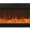 Fireplaces & Heaters Amantii 88" Tru-View Extra Tall 3-sided Indoor / Outdoor Electric Fireplace