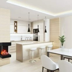 Amantii Cube 3-Sided Electric Fireplace