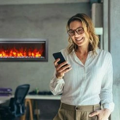 Fireplaces & Heaters Amantii Symmetry Bespoke 50" Electric Fireplace 24 Fireplaces & Heaters Amantii Symmetry Bespoke 50