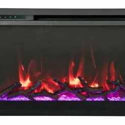 Fireplaces & Heaters Amantii Traditional Xtraslim – 26” Electric Fireplace TRD-XS-26