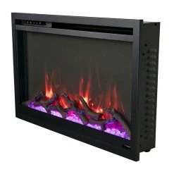 Fireplaces & Heaters Amantii Traditional Xtraslim – 26” Electric Fireplace TRD-XS-26