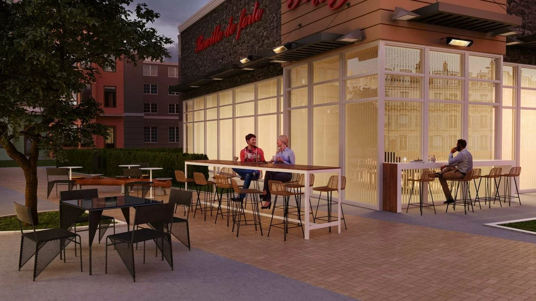 Aura Carbon Outdoor Patio Heater 120v (1,500w) Black Fireplaces & Heaters 3 Aura Carbon Outdoor Patio Heater 120v (1,500w) Black Fireplaces & Heaters