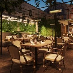 Aura Carbon Outdoor Patio Heater 120v (1,500w) Black Fireplaces & Heaters 8 Aura Carbon Outdoor Patio Heater 120v (1,500w) Black Fireplaces & Heaters