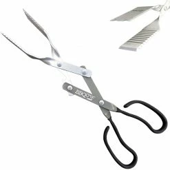 BBQ Croc 3 In 1 Barbecue Tong, 15-inch, Black BBQ Accessories