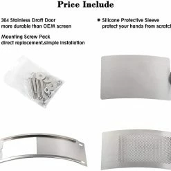 Big Green Egg BGE Draft Door Replacement Kit 2XL-XL For EGG's 2019 Or Older 122889