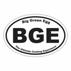 Big Green Egg BGE Oval Magnet Black/White Euro Style 5" 112897 BBQ Accessories