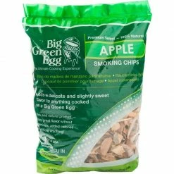 Big Green Egg BBQ Accessories BGE Premium Kiln Dried Apple Wood Smoking Chips 2.9L 113962