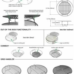 Big Green Egg - 2 Piece Multi-Level Rack
