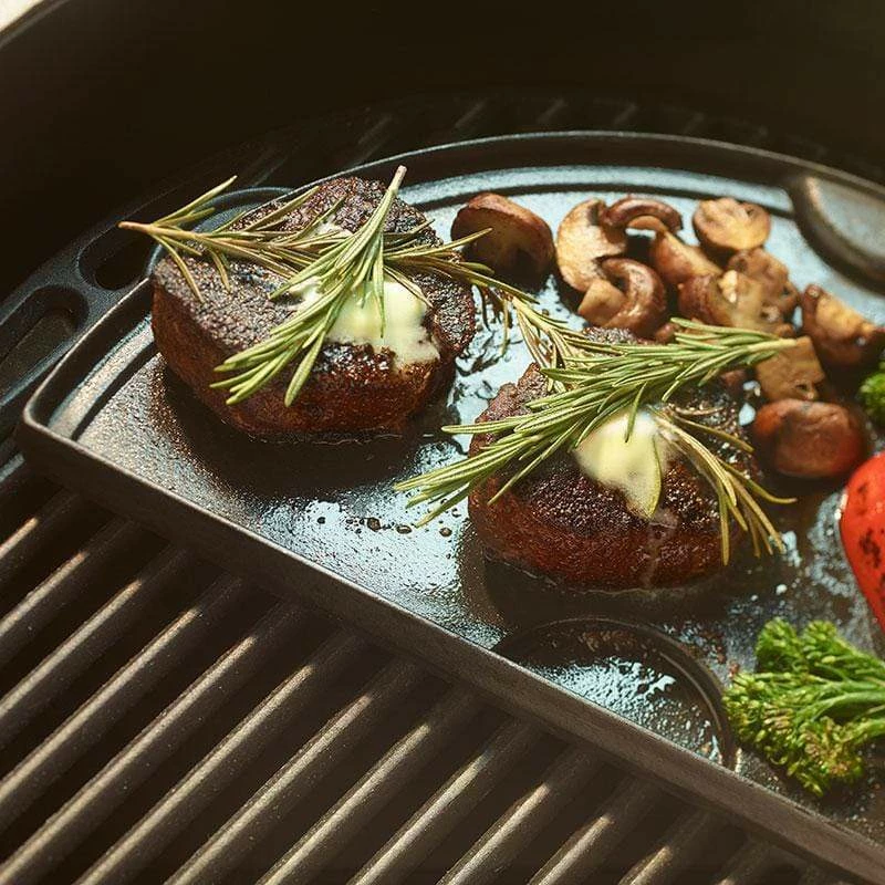 BBQ Accessories Big Green Egg - Half-Moon Cast Iron Plancha Griddles 3 BBQ Accessories Big Green Egg - Half-Moon Cast Iron Plancha Griddles