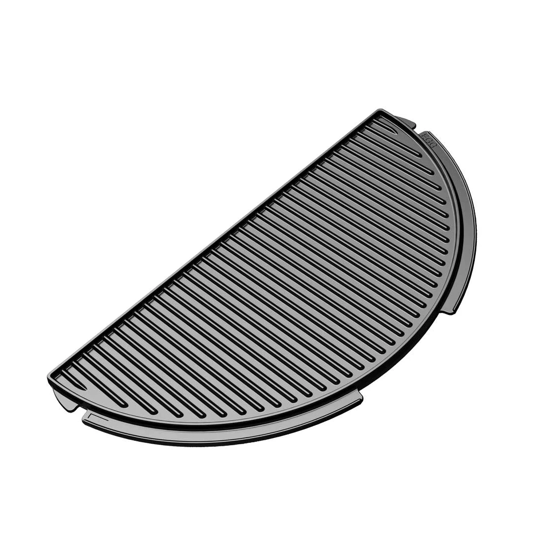BBQ Accessories Big Green Egg - Half-Moon Cast Iron Plancha Griddles 2 BBQ Accessories Big Green Egg - Half-Moon Cast Iron Plancha Griddles