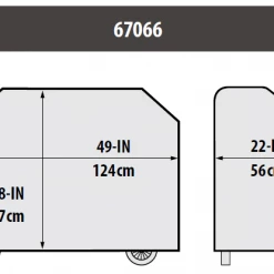 BBQ Accessories Broil King 67066 Select Pellet Grill Cover 49-Inch Fits BARON 500 & CROWN 500 Series