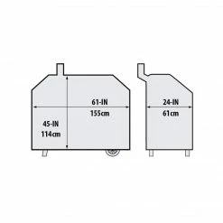 Broil King 67069 Premium BBQ Cover 61-Inch Fits REGAL Pellet And Charcoal 500 Series