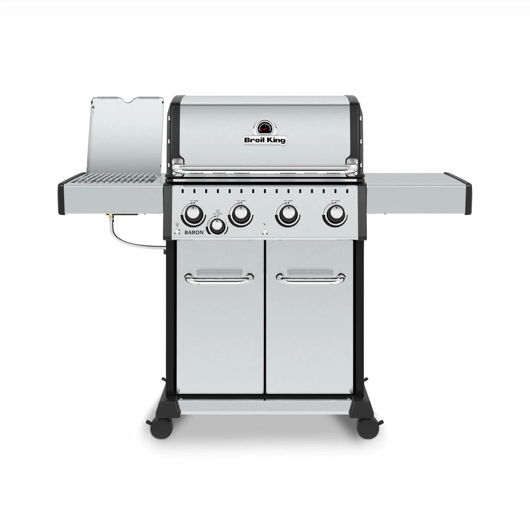 BBQs & Smokers Broil King BARON S440 PRO IR BBQ With Infrared Side Burner 2 BBQs & Smokers Broil King BARON S440 PRO IR BBQ With Infrared Side Burner