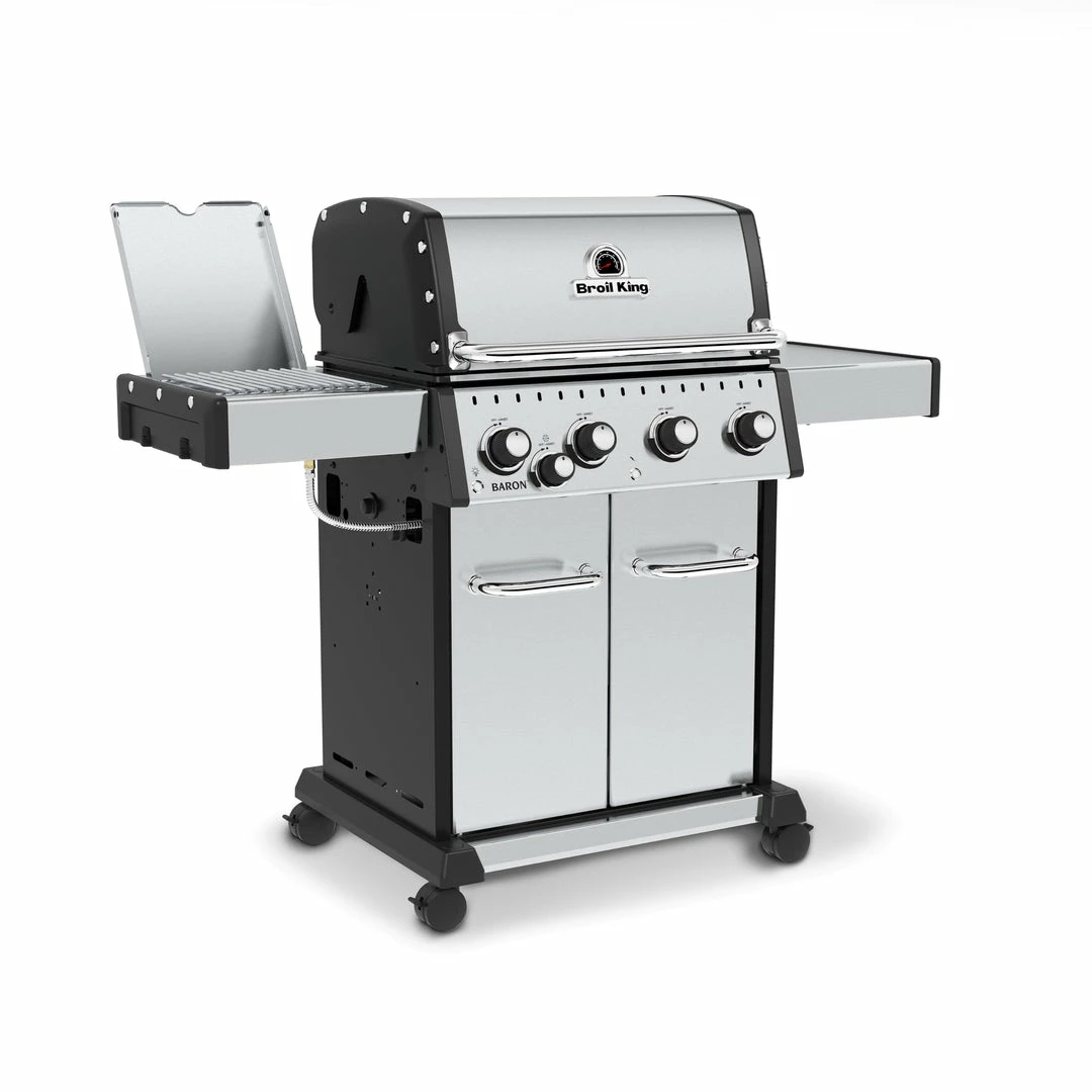 BBQs & Smokers Broil King BARON S440 PRO IR BBQ With Infrared Side Burner 3 BBQs & Smokers Broil King BARON S440 PRO IR BBQ With Infrared Side Burner