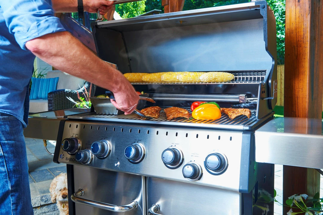 Broil King BARON S590 PRO IR BBQ With Infrared Side Burner, Rear Rotisserie Burner & Rotisserie Kit 17 Broil King BARON S590 PRO IR BBQ With Infrared Side Burner, Rear Rotisserie Burner & Rotisserie Kit