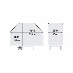 Broil King 68490 Premium BBQ Cover 76-Inch Fits Selected REGAL And IMPERIAL Series BBQ Accessories